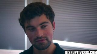 Derek Kage brutally assfucked & facefucked by hot producer with rough bareback sex