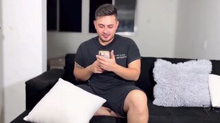 My hot snap with my straight roommate caught on camera & we're wild in the house