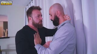 Eli Barcellos takes on Kostya Kazenny's massive meat pole in a wild anal session
