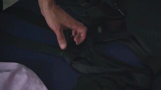 Eli Barcellos takes on Kostya Kazenny's massive meat pole in a wild anal session