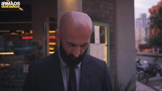 Eli Barcellos takes on Kostya Kazenny's massive meat pole in a wild anal session