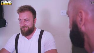 Eli Barcellos takes on Kostya Kazenny's massive meat pole in a wild anal session