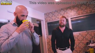 Eli Barcellos takes on Kostya Kazenny's massive meat pole in a wild anal session