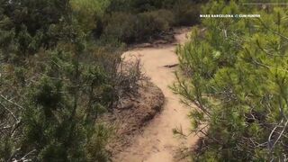 Mars Barcelona fucks tattooed guy next door & loads his face with jizz