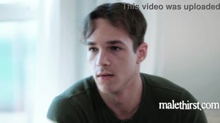 Jayden Marcos & Davin Strong dominate a twink with their massive cocks