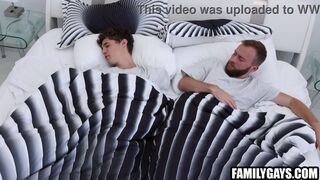 Step-daddy & step-son share a steamy dildo-filled anal adventure