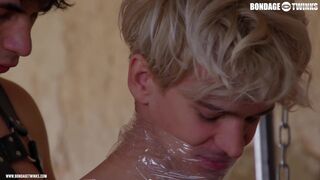 Bruno Baxter dominates blond twink in wild BDSM bareback frenzy