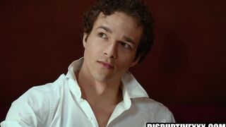 Jayden Marcos takes on Frat President's massive cock in wild bareback anal action with pain & deepthroat action