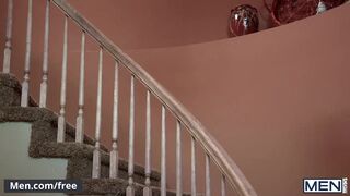 Colt Rivers & Jack King take turns drilling my raw hole in a rough bareback group session - 2 image