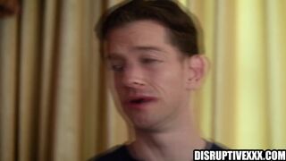 Watch Johnny Donovan, Jayden Marcos & Jack Valor take turns rimming & barebacking in wild frat house threesome frenzy!