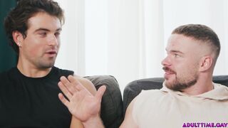 Marcus & Mike Monroe get wild with Angel Santana & her lesbian friend in a hot interracial threesome