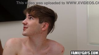 Stepson and stepdad get wild with rimming and ass fucking!