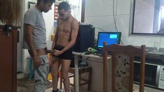 Watch Junior Delao & Degressivo take their hot coworker in public for a wild ride