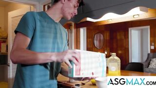 Cyrus Stark's tight ass pounded raw by stepson's stepdad, Greg Mckeon