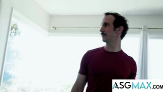 Cyrus Stark's tight ass pounded raw by stepson's stepdad, Greg Mckeon