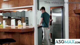 Cyrus Stark's tight ass pounded raw by stepson's stepdad, Greg Mckeon