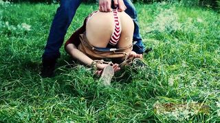 James Oakleigh & his friend dominate tattooed dude with a threesome in the woods - 1 image