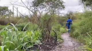 Luccas Melo and The Hunter's bareback anal action on the wall - fetish porn