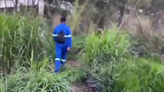 Luccas Melo and The Hunter's bareback anal action on the wall - fetish porn