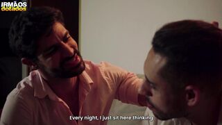 Tiago Gaucho and Edu Alburquerque caught kissing & fisting in sauna with perfect ass play