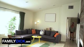 Stepdad caught stepson Dakota Lovell fingering & getting bareback anal creampied