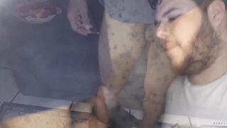 Putao2024, Biel Naughty & dotgross24 go wild with a skinny dude's massive black cock in raw anal action ( complete trio