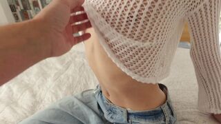 Stepdad's monster cock chokes on stepdaughter's fat ass & she takes it deep in her tight ass