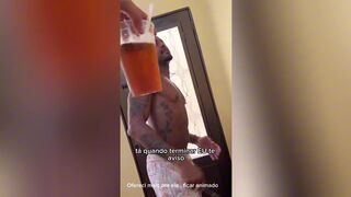 Watch Novin Carioca & Jhulian Moura get aroused in the forest by a skinny, bareback twink