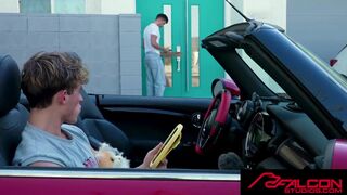 Kane Fox's hairy snatch stretches out Cody Seiya's tattooed ass