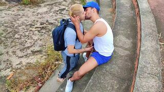 Watch SocyalSemCamisa & PerseuTeuSemDev go wild with raw ass-to-mouth action in the ruins of the trails