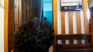 Step-neighbor's son showers and pounds Ari and Junior's tight asses while their step-neighbor watches in awe