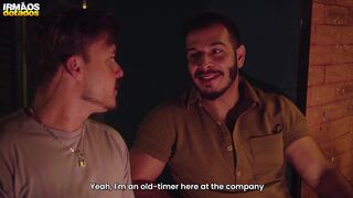 Stepdad RickNeker and Donato Ramon's first anal adventure - stepdad goes wild with long muscular cock and stepdaughter goes bareback