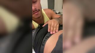 Watch Caio Vilar & Xavierdotbr take turns rimming and pounding a married guy in a hotel room