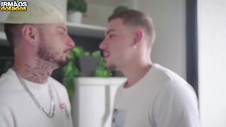 Jadyko and Edu indulge in public bareback action while getting gagged and humiliated