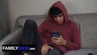 Stepdad and stepdaughter share a bedroom & stepdad goes wild with rimming, anal creampies & deepthroating