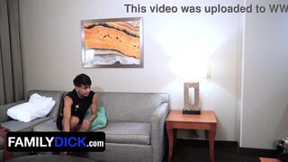 Stepdad and stepdaughter share a bedroom & stepdad goes wild with rimming, anal creampies & deepthroating