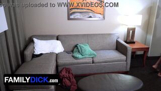 Stepdad and stepdaughter share a bedroom & stepdad goes wild with rimming, anal creampies & deepthroating