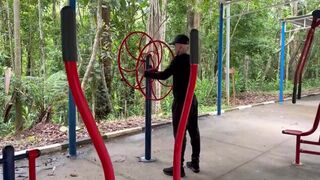 Maloka & Euerickdiaz get wild with personal trainer in public park