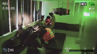 Luan, Raphael Habbib, Highlander foster, The Hunter Black, and John Black in a wild carnival orgy with bareback bareback