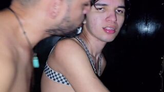 Watch as a guy gets dominated and slammed hard by a massive cock at Gloryhole!