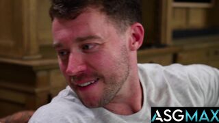 Carter Woods & Justin Dajock's first raw and steamy doggystyle ride with deepthroating and kissing