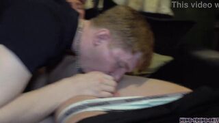 Watch Owen Banks & Mason French take on a BBC & get their hairy assholes drilled in rough threesome action