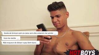 Watch Jonathan Coimbra and Carlos Maranhao take raw anal action in Cai No golpe da gay fake!