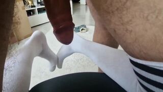 Archik's tight ass gets destroyed on a desk chair by a huge cock during class - 14 image