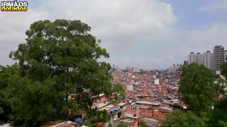 Nerdy park boy Murillo Motta dominates Maloka Dance's tight ass with his massive cock - 1 image