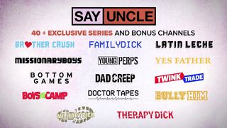 Step son takes a massive creampie from his step dad's hard rod - Family Dick - 1 image