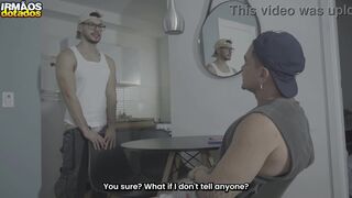 Watch Aquele Ton & Ares X train a muscular dude to take it in the ass and milk him dry - 9 image