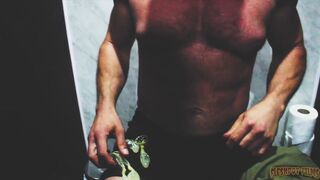 Drills & Barebacks mercilessly drill muscular boy on boy's ass and cock with toys - 1 image