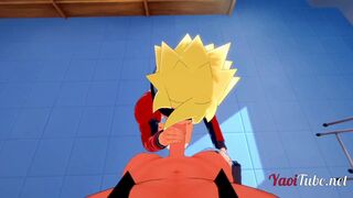 Watch Kiba & Boruto take a raw anal pounding in POV with a big dick, blowjob, and a messy creampie - 4 image