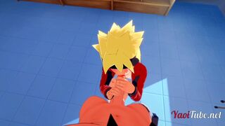 Watch Kiba & Boruto take a raw anal pounding in POV with a big dick, blowjob, and a messy creampie - 5 image
